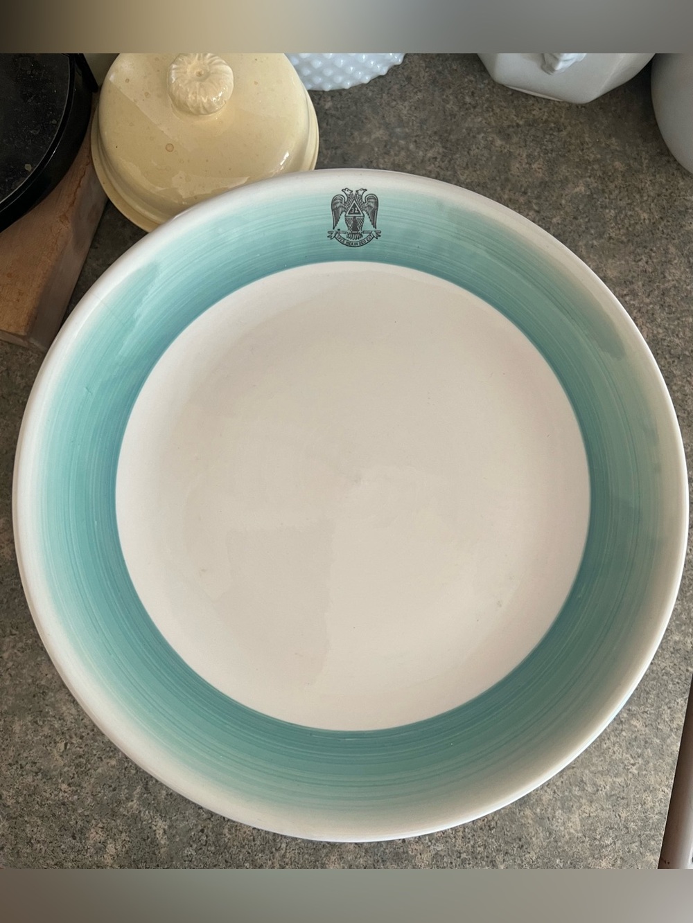 Vintage Masonic 32nd
Degree Scottish Rite Double Eagle Dinner Plates Set of 3